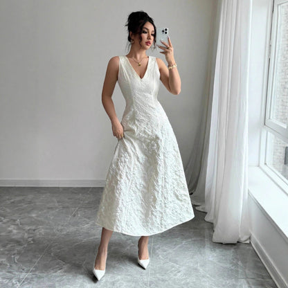 Damen Maxikleid Spitze Verführerischer Schnitt Zarte Träger Schwarz - Norvielle