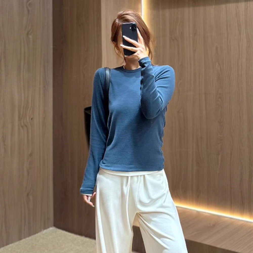 Damen Langarmshirt Norvielle Leicht Baumwolle