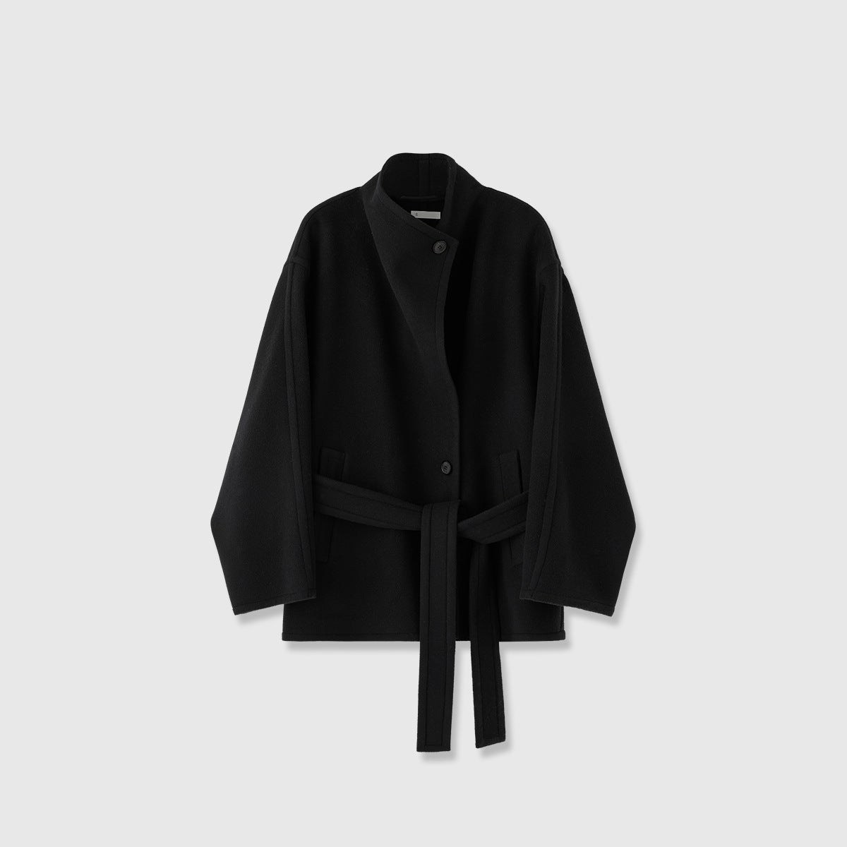 Damen Oversized-Mantel mit Bindegürtel Norvielle