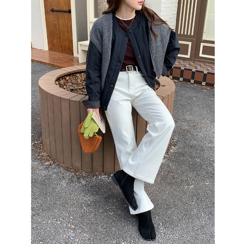 Damen Übergangsjacke Norvielle Lässig Knöpfe Elegant