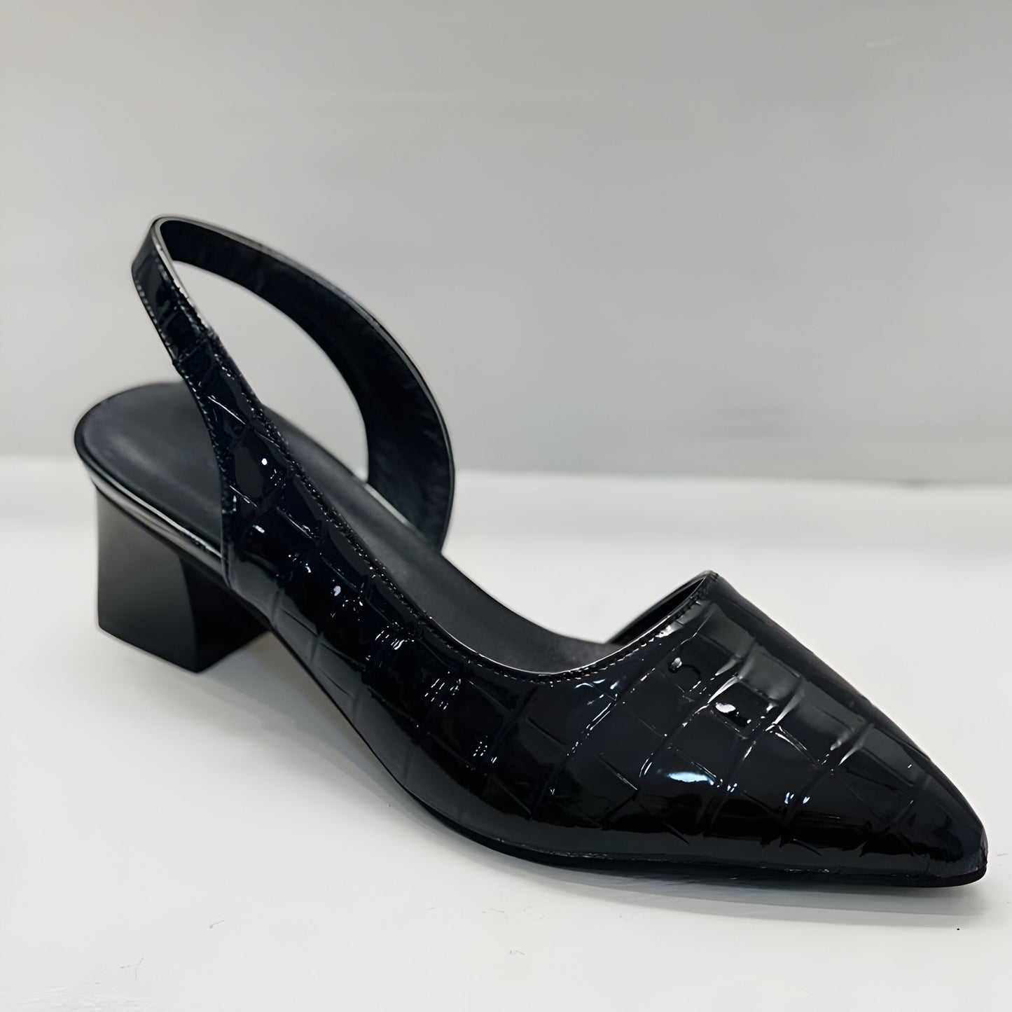 Damen Spitzschuhe Blockabsatz