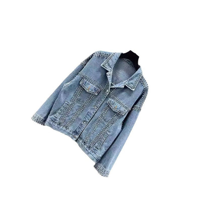 Damen Jeansjacke mit Nieten