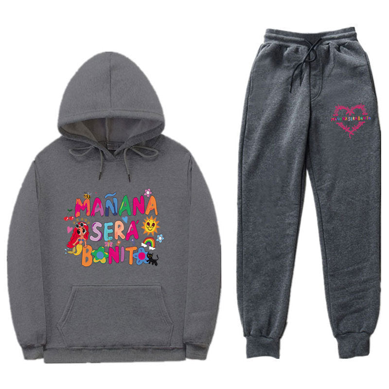 Damen Sweatshirt Jogginghose Set Bunt Norvielle