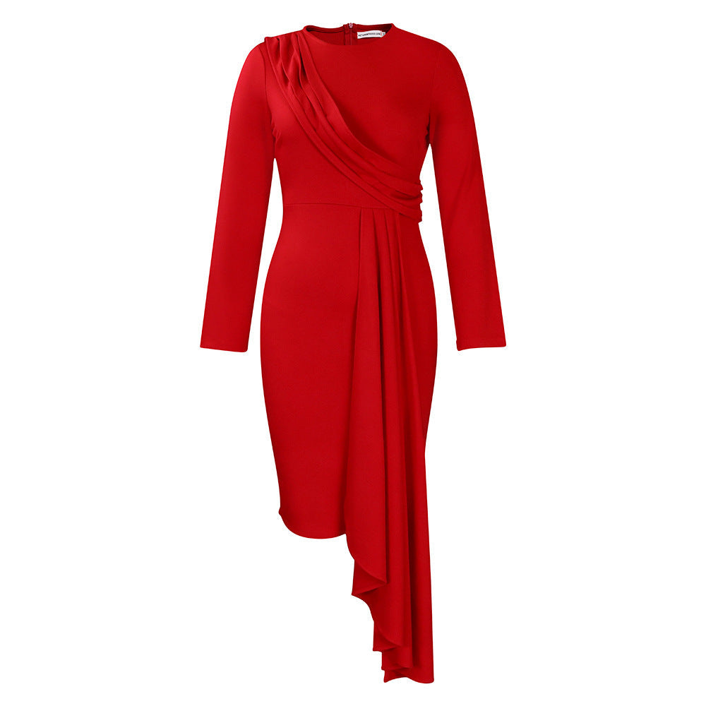 Damen Abendkleid Drapiert Norvielle