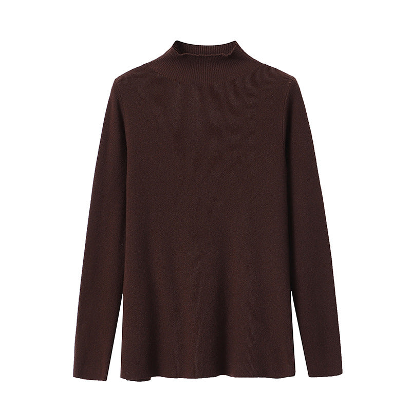 Damen Feinstrickpullover Hochkragen Norvielle