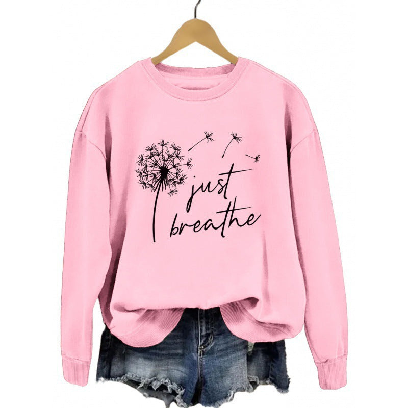 Damen Sweatshirt Pusteblumen-Motiv Norvielle