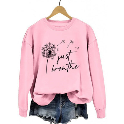 Damen Sweatshirt Pusteblumen-Motiv Norvielle