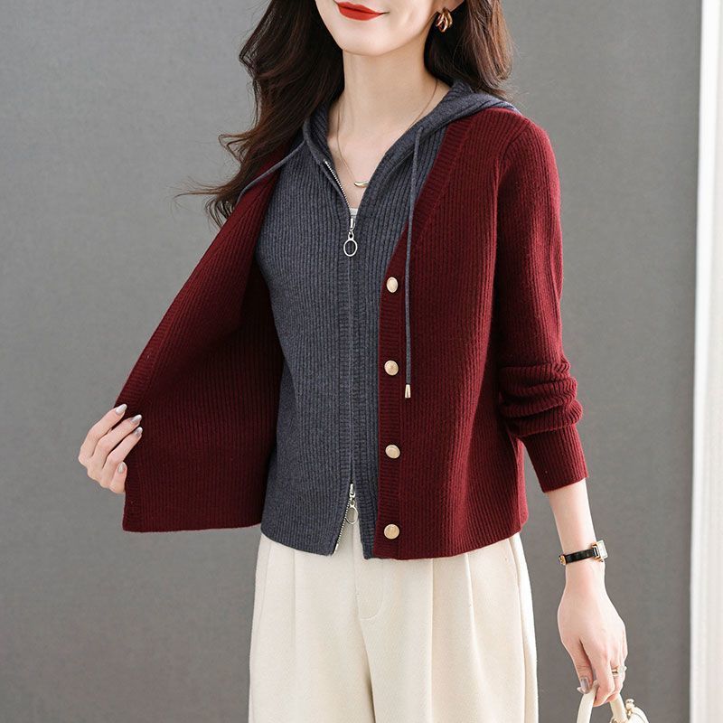Damen Strickjacke Knopfdetails Norvielle
