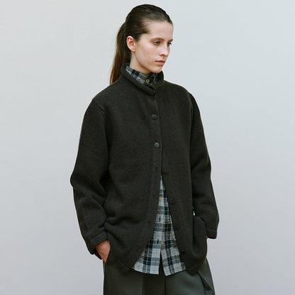 Damen Wolljacke Stehkragen Norvielle