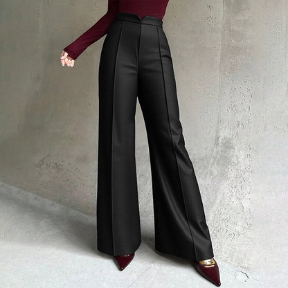 Damen Palazzo-Hose Hochtaillierte Falten Norvielle - Norvielle