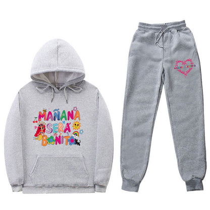 Damen Sweatshirt Jogginghose Set Bunt Norvielle
