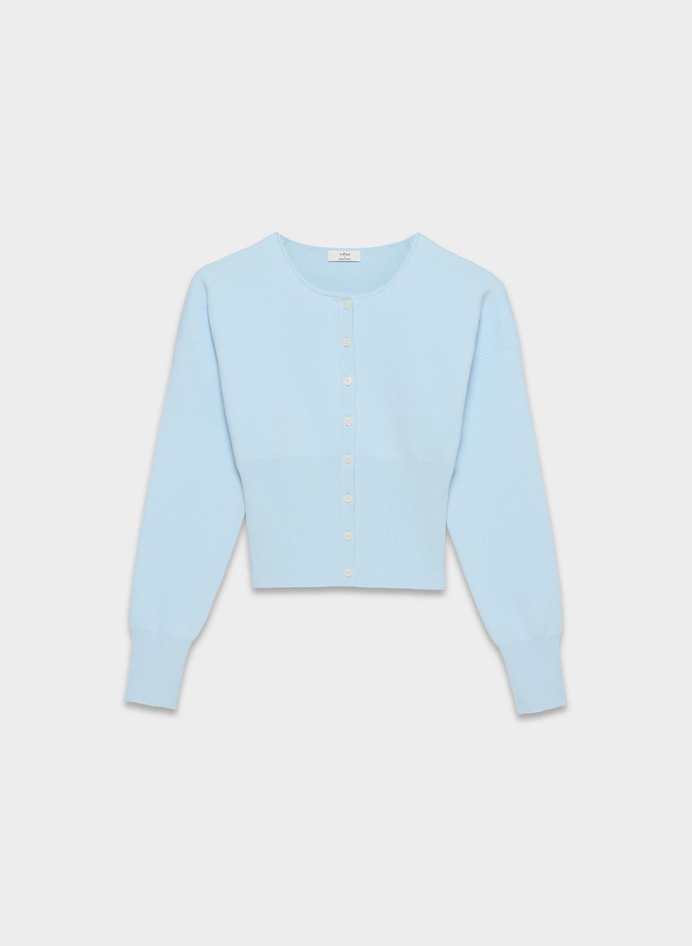 Damen Strickjacke Eng geschnitten Knopfleiste Norvielle