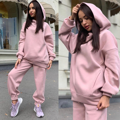 Damen Kapuzenpullover Jogginghose Set Norvielle