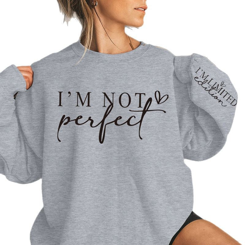 Damen Oversized Pullover mit Aufdruck Limited Edition