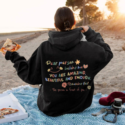 Damen Kapuzenpullover Komfort Passform Motiviert Norvielle