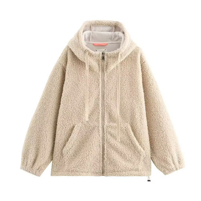 Damen Fleecejacke Hochkragen Kuschelig Grün Norvielle