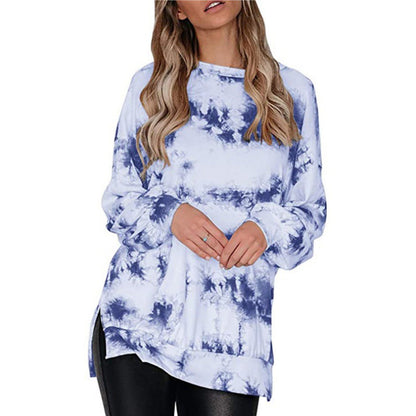 Damen Oversized Pullover Batikdesign Norvielle