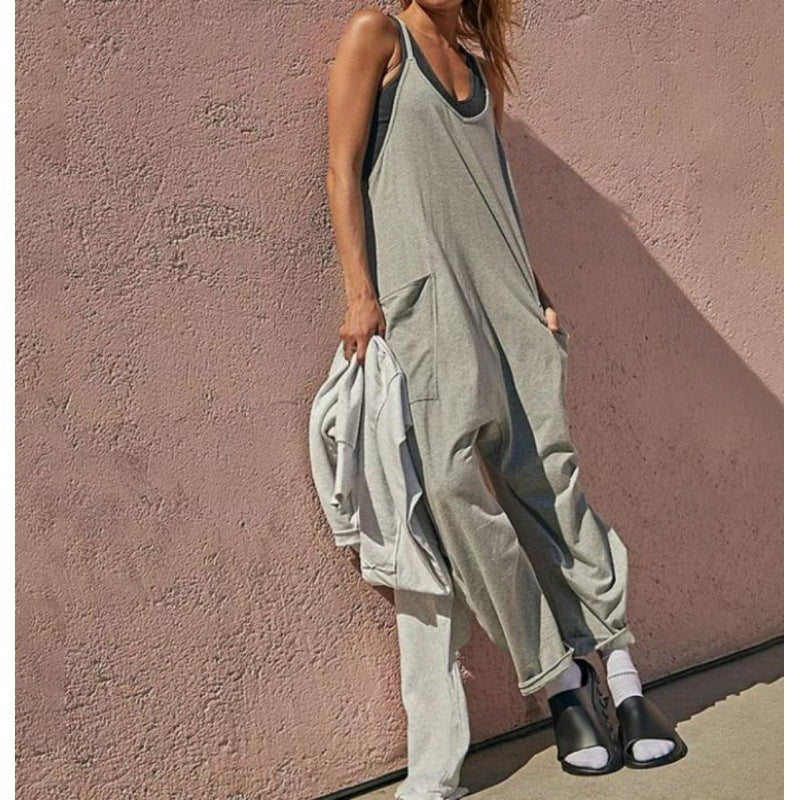 Damen Overall Lässig Strapazierfähiges Material