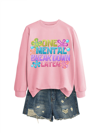 Damen Sweatshirt Kreativer Aufdruck Norvielle