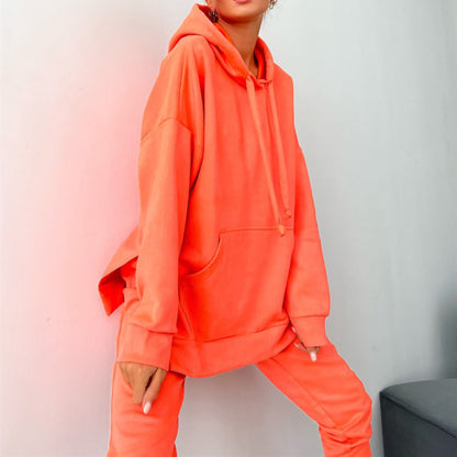 Damen Sweatanzug mit Kapuze Elastischer Bund Norvielle