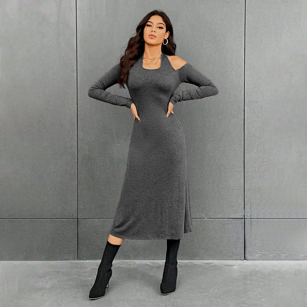 Damen Maxikleid Elegant Cut-Out-Details