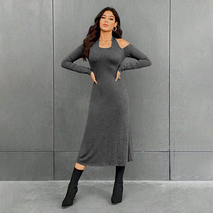 Damen Maxikleid Elegant Cut-Out-Details