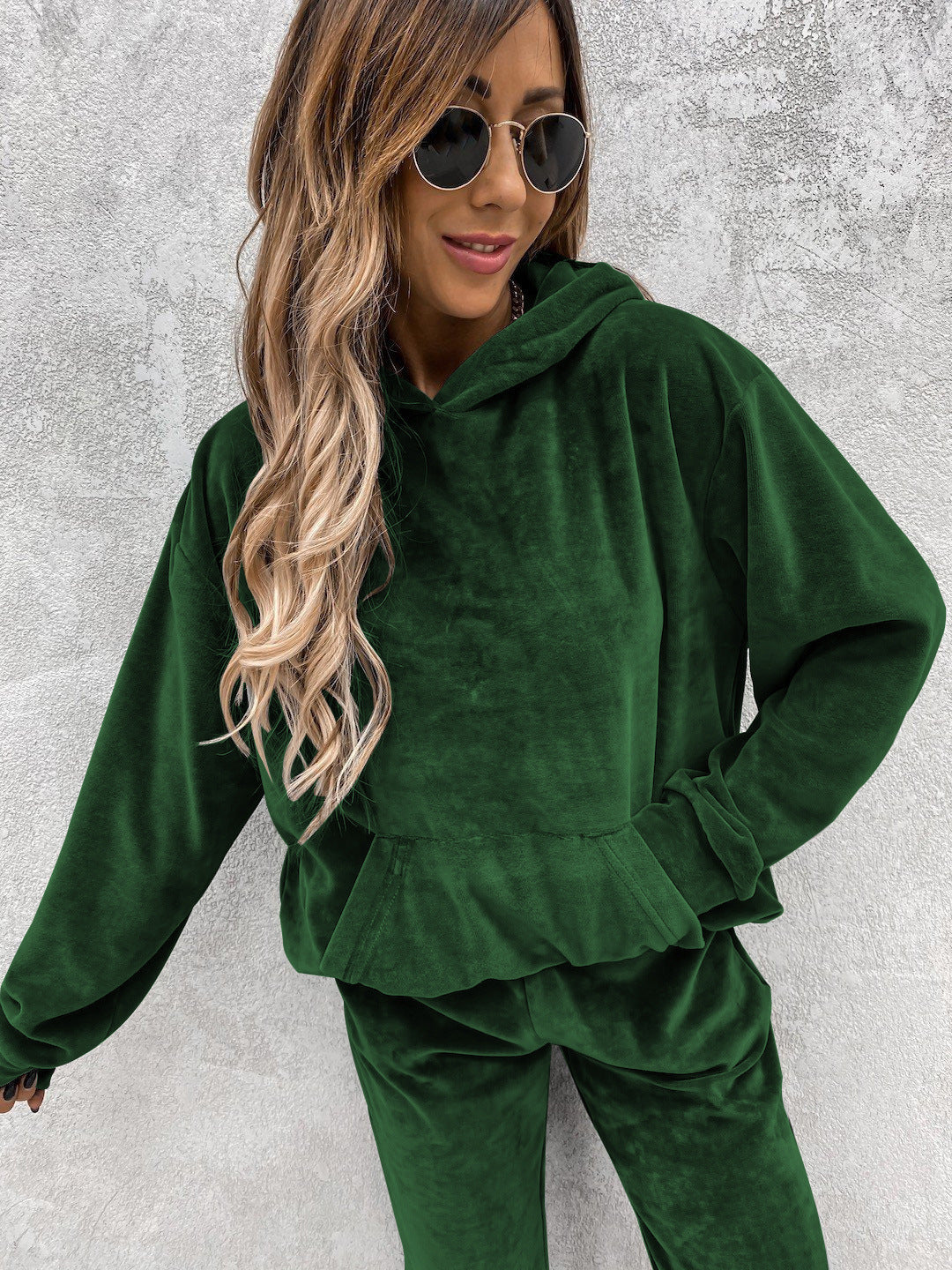Damen Fleece-Hoodie Kuschelig Lässig Norvielle