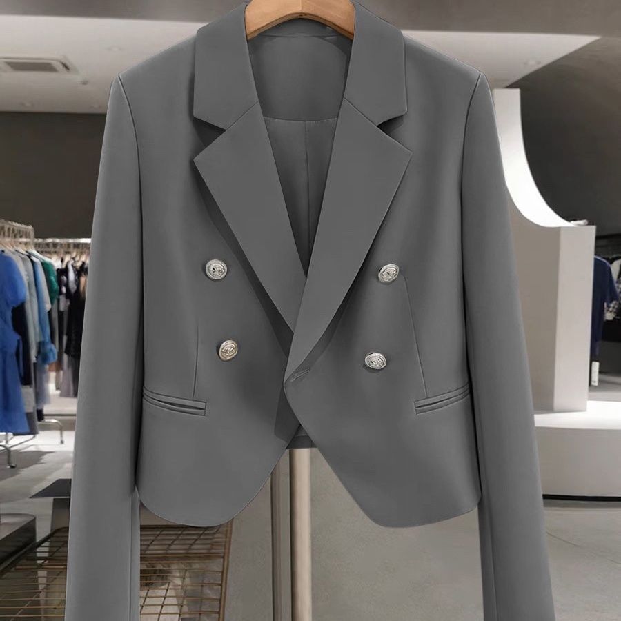 Damen Doppelreiher Blazer Zeitloser Stil