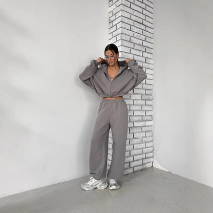 Damen Hoodie-Set Weite Ärmel Norvielle - Norvielle