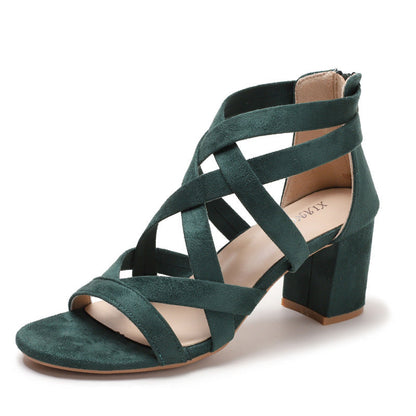 Damen Sandalen Komfort Blockabsatz Norvielle