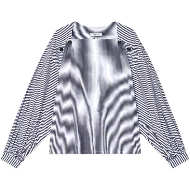 Damen Bluse Modisch Knöpfe Norvielle