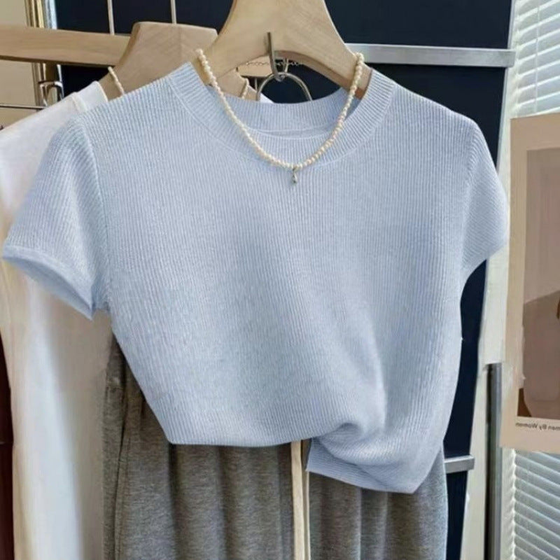 Damen Strickshirt Kurzarm Norvielle - Norvielle