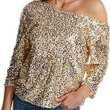 Damen Glitzernde Paillettenbluse Norvielle - Norvielle