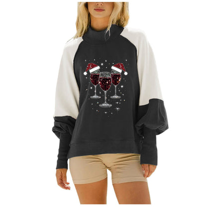 Damen Sweatshirt Glitzermotiv Norvielle