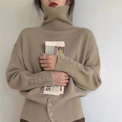 Damen Rollkragenpullover Weiches Material Norvielle