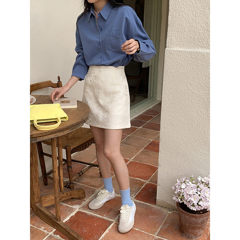 Damen Bluse Puffärmel Norvielle Stoff Elegant
