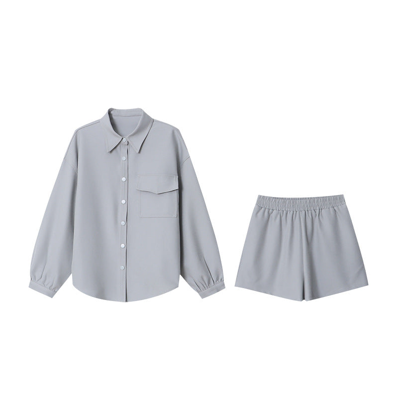 Damen Overshirt Einstellbarer Bund Praktische Taschen Norvielle