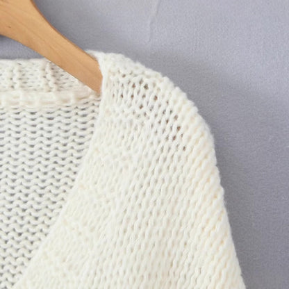 Damen Strickjacke Erdbeer-Motiv Norvielle