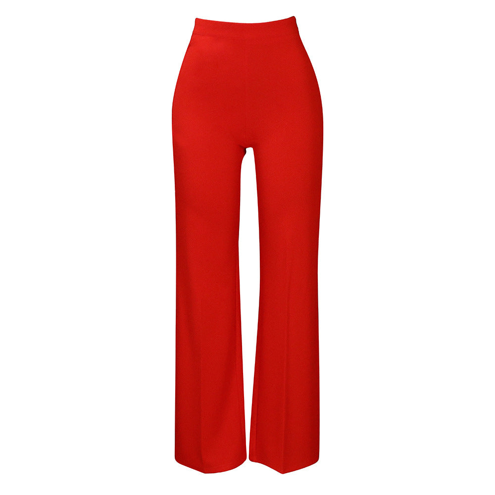 Damen High-Waist-Hosen Norvielle Elegantes Design