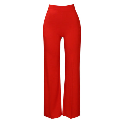 Damen High-Waist-Hosen Norvielle Elegantes Design