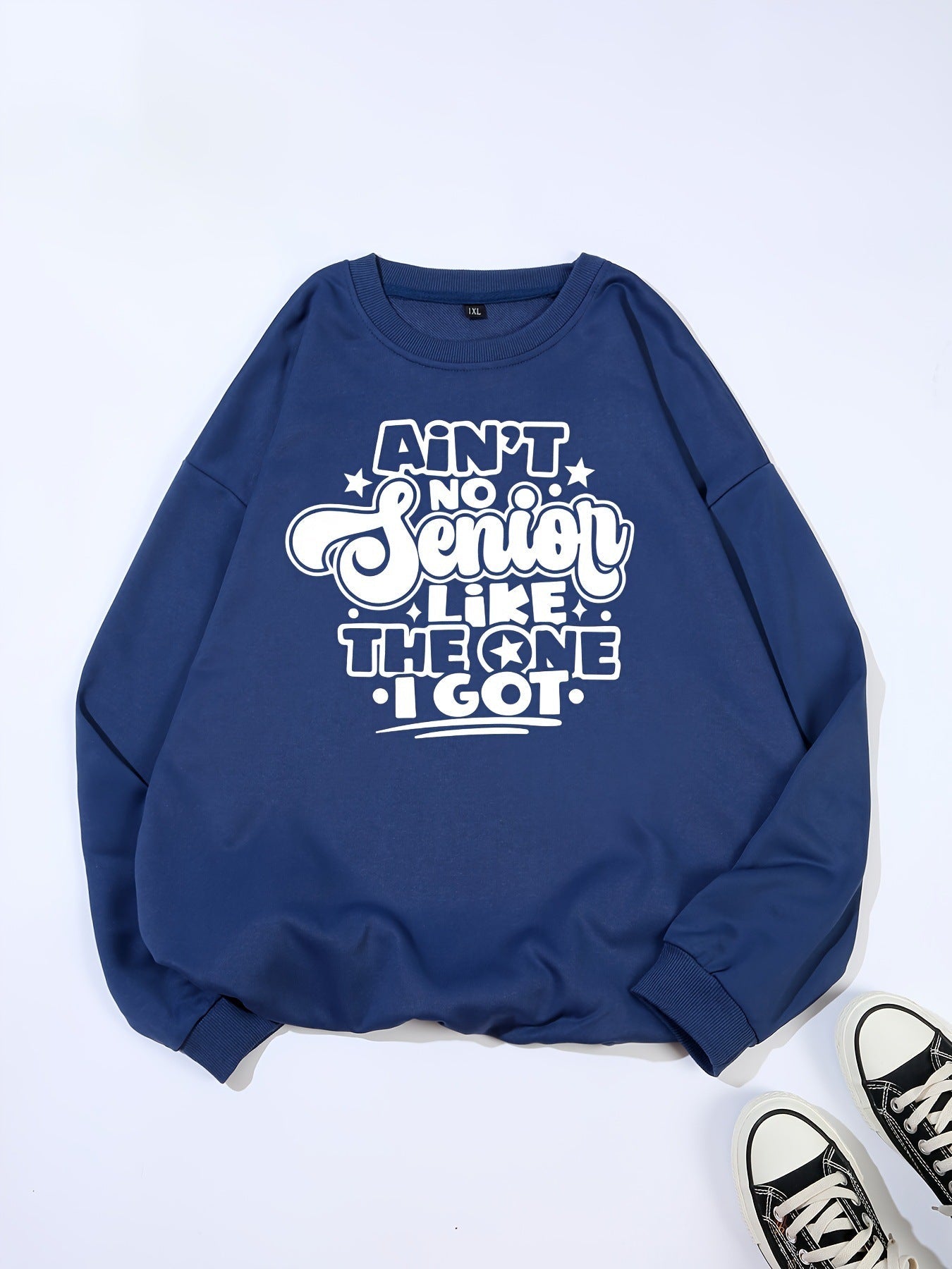 Damen Sweatshirt Lässiges Spruchdesign Norvielle