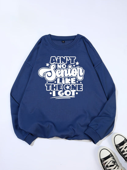 Damen Sweatshirt Lässiges Spruchdesign Norvielle