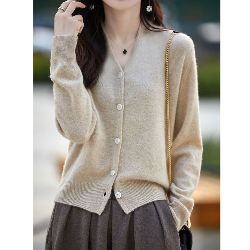 Damen Cardigan Knopfverschluss Weich Norvielle