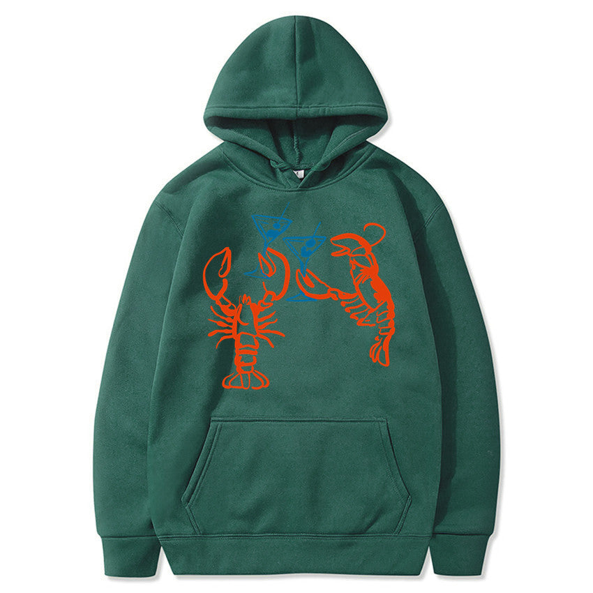Damen Kapuzenpullover Hummer Motiv