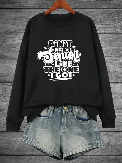 Damen Sweatshirt Lässiges Spruchdesign Norvielle