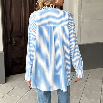 Damen Bluse Bunt Muster Asymmetrisch