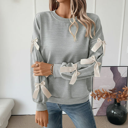 Damen Pullover mit Schleifendetails Norvielle