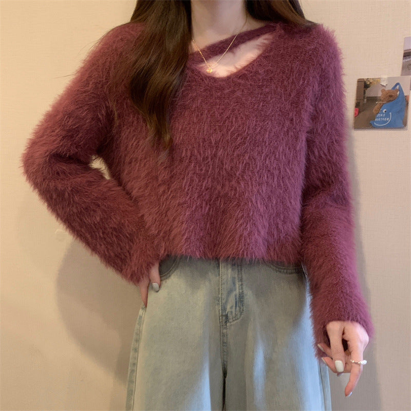 Damen Pullover Weiches Material Lässiger Schnitt Norvielle