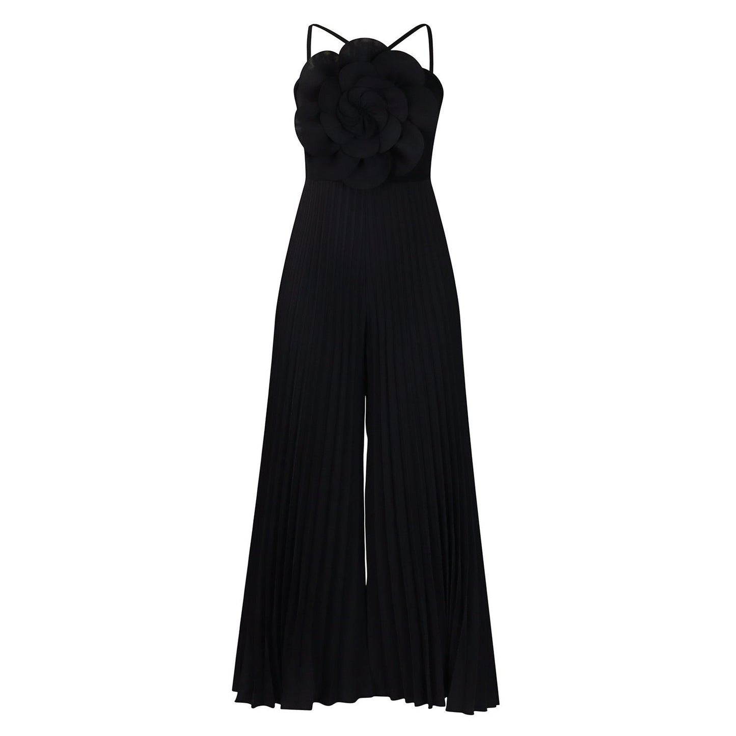Damen Jumpsuit Plissee-Design Blumenmuster
