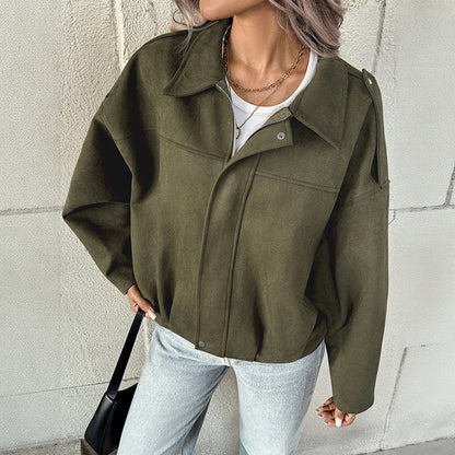 Damen Oversized-Jacke Hochwertiges Material Großzügig